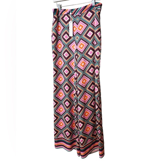 Trina Turk Bay Geometric Wide Leg Pants NWT - Picture 4 of 9